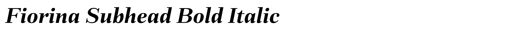 Fiorina Subhead Bold Italic image